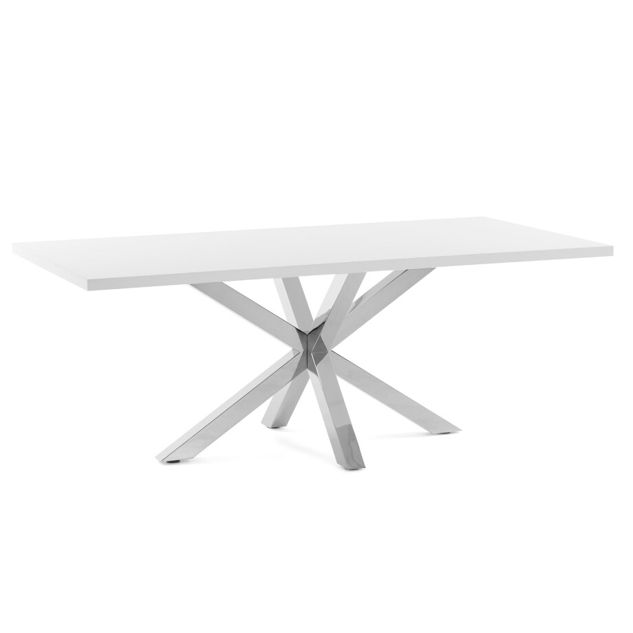 Kave Home Eettafel 'Argo' 160 x 100cm, kleur Wit Kave Home Eettafel 'Argo' 160 x 100cm, kleur Wit afbeelding 1