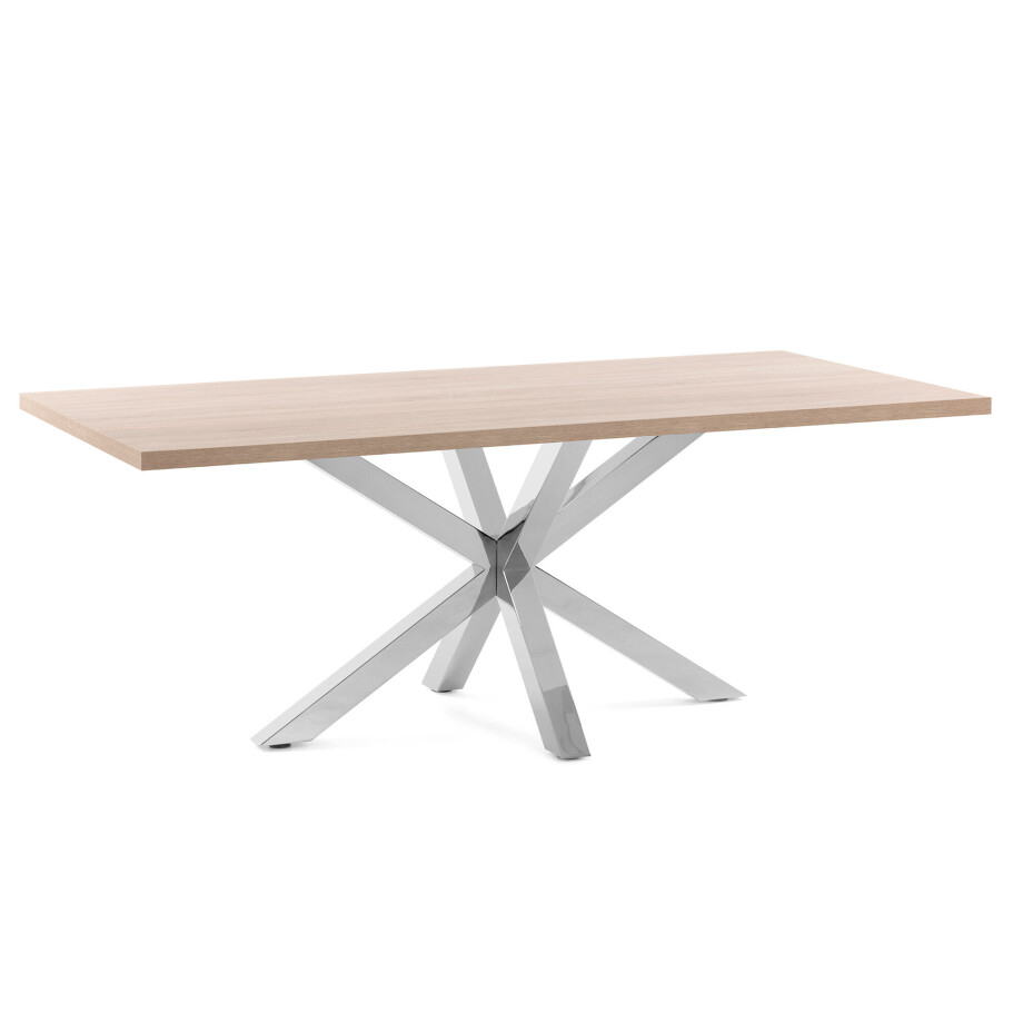 Kave Home Eettafel 'Argo' 160 x 100cm, kleur Naturel afbeelding 1