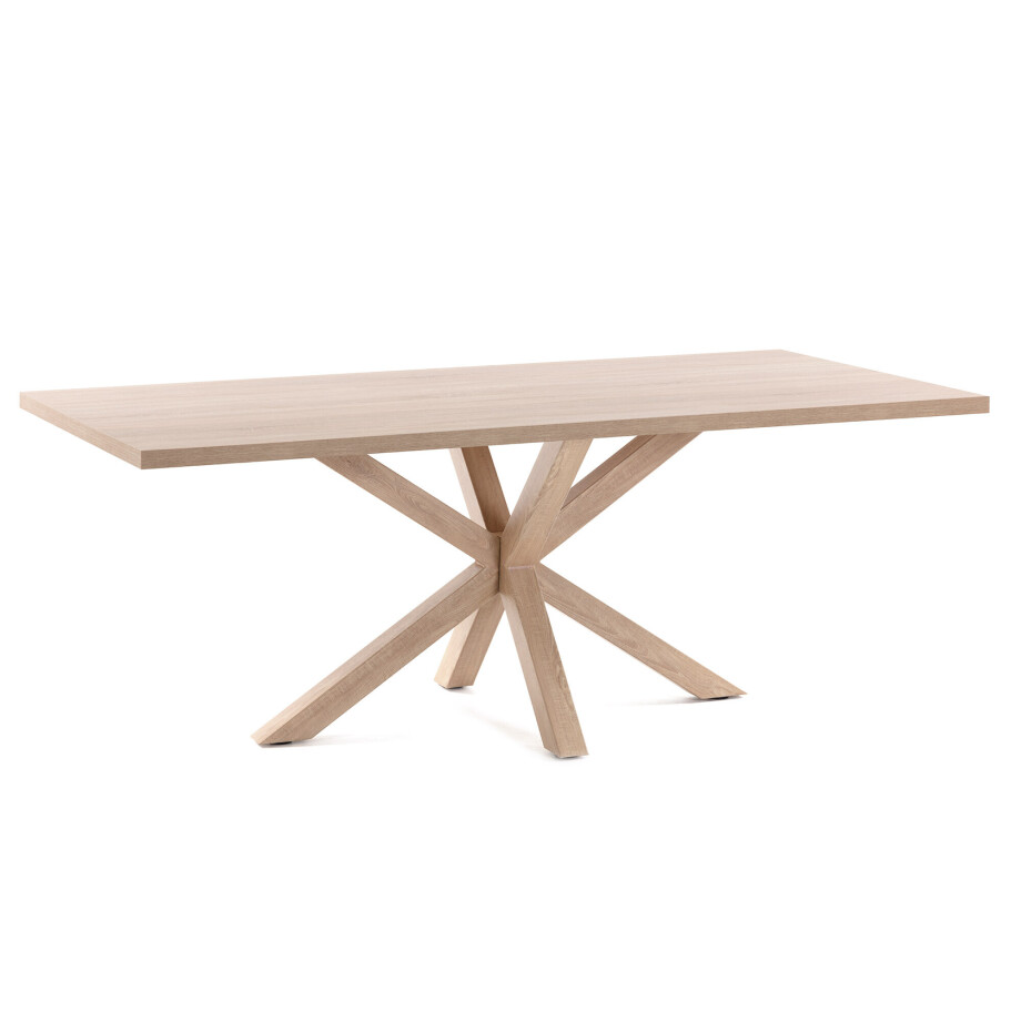 Kave Home Eettafel 'Argo' 160 x 100cm, kleur Naturel afbeelding 1