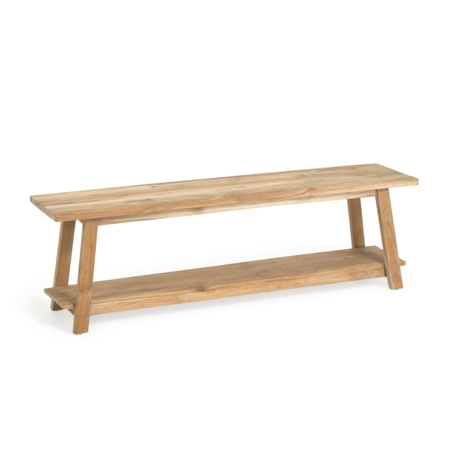 Kave Home Bankje 'Safara' Teakhout, 150cm afbeelding 1