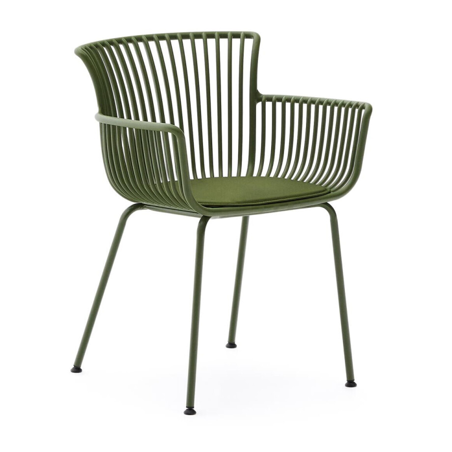 Kave Home Tuinstoel 'Surpika' Kunststof, kleur Groen Kave Home Tuinstoel 'Surpika' Kunststof, kleur Groen afbeelding 1