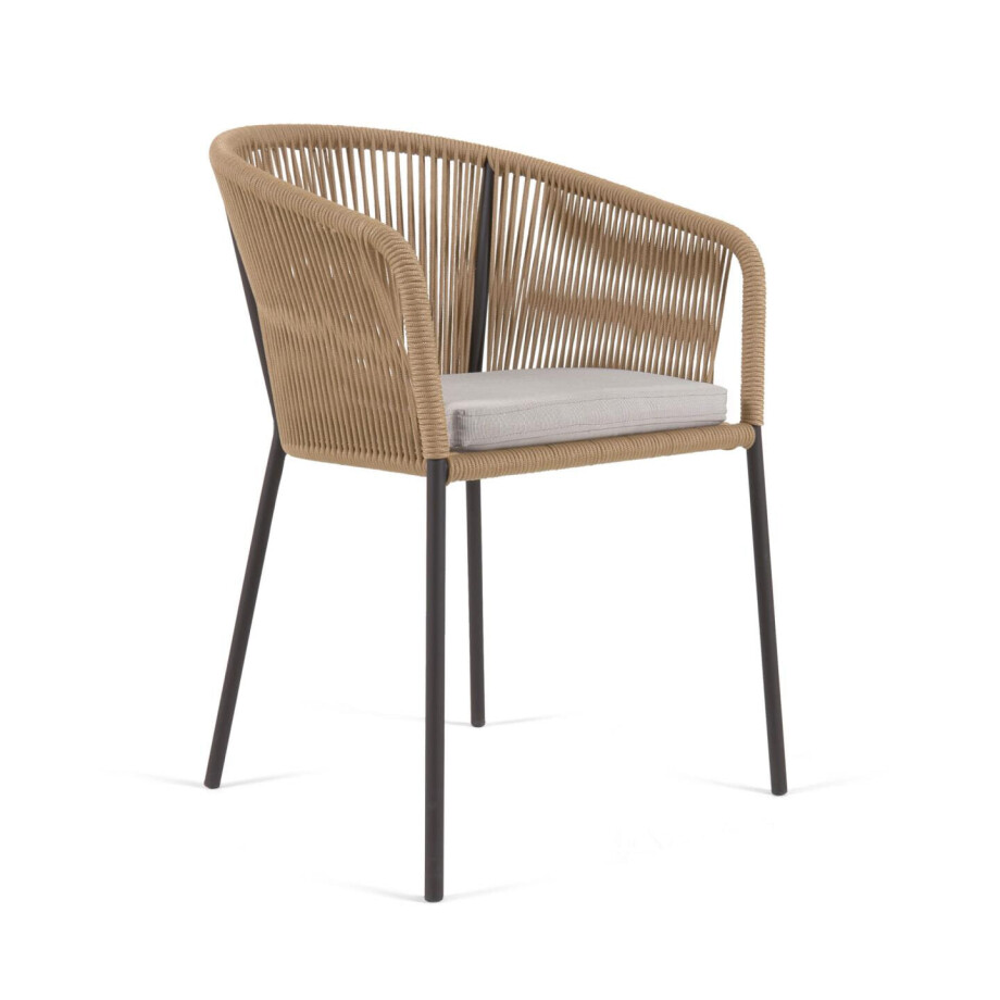 Kave Home Tuinstoel 'Yanet' kleur Beige afbeelding 1