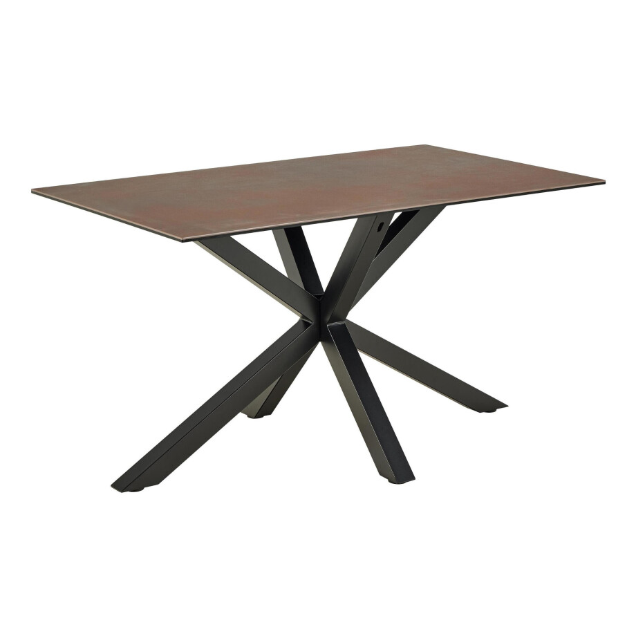 Bendt Eettafel 'Line' Keramiek, 135 x 80cm, kleur Bruin afbeelding 1