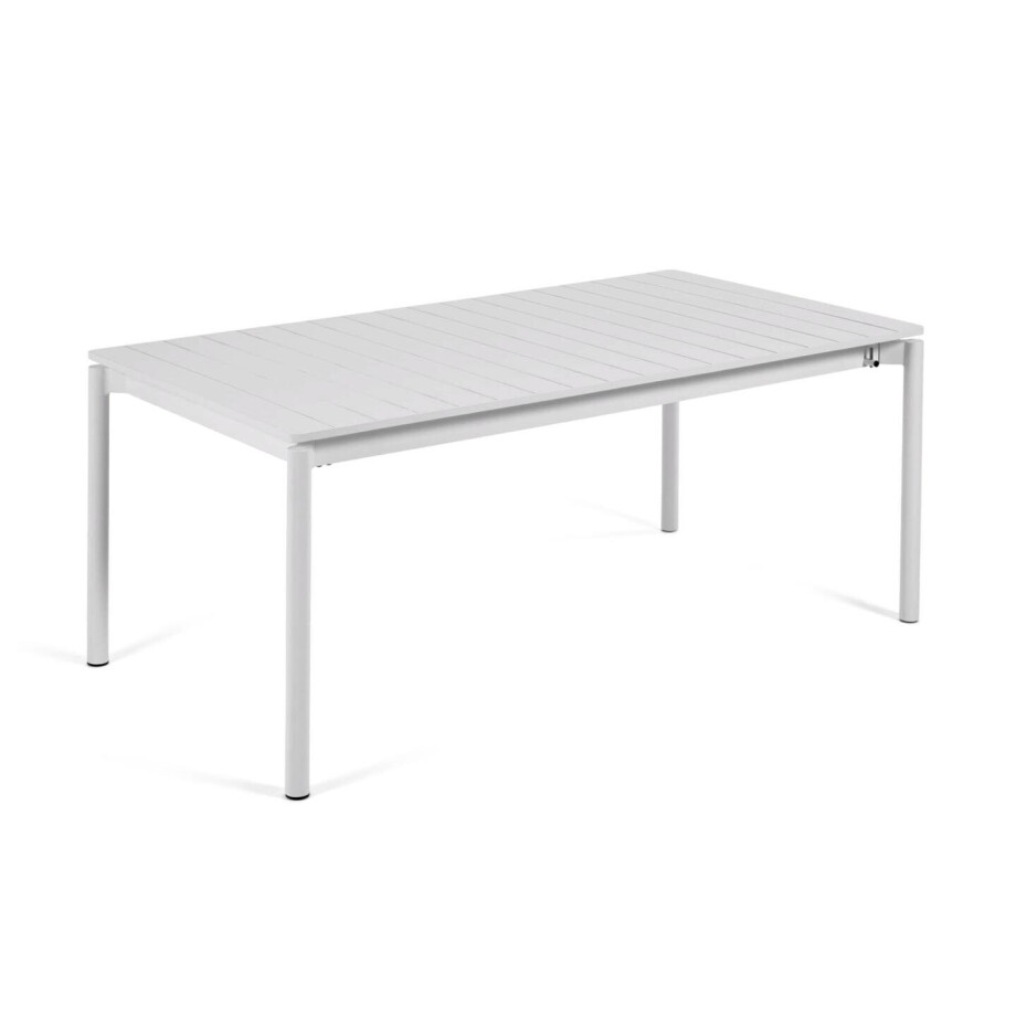 Kave Home Uitschuifbare Tuintafel 'Zaltana' 180 - 240 x 100cm, kleur Lichtgrijs afbeelding 1