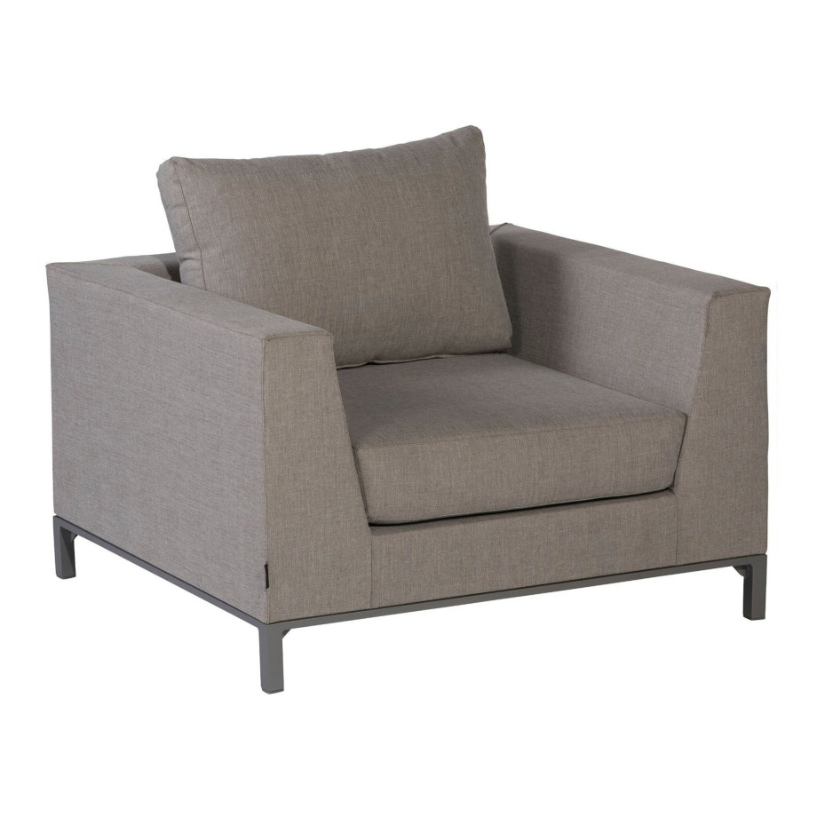 WOOOD Outdoor Loungestoel 'Sicilië' kleur Taupe afbeelding 1