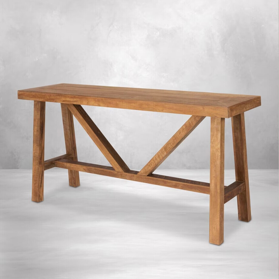 DTP Home Sidetable 'Monastery' Teakhout, 150cm DTP Home Sidetable 'Monastery' Teakhout, 150cm afbeelding 1