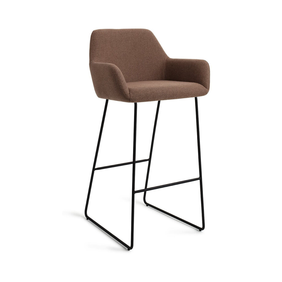 Jesper Home Barkruk 'Hiroo' Slide Black, kleur Rustic Rye (zithoogte 75cm) afbeelding 1