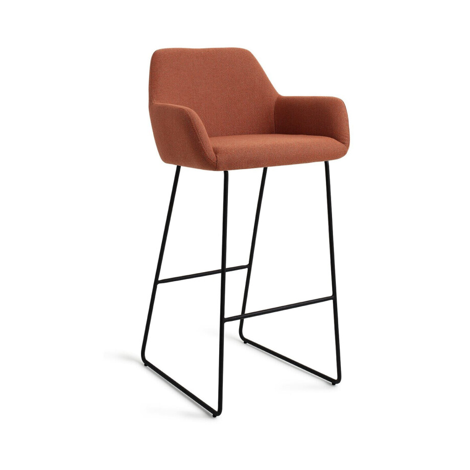 Jesper Home Barkruk 'Hiroo' Slide Black, kleur Hearth Harmony (zithoogte 75cm) afbeelding 1