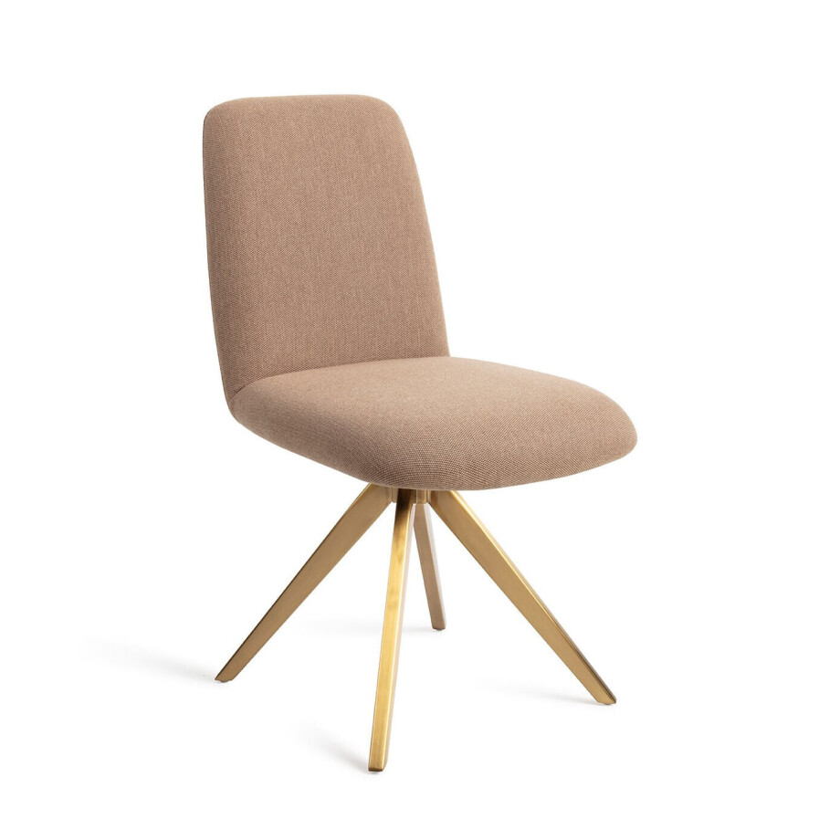 Jesper Home Eetkamerstoel 'Taiwa' Draaibaar, Turn Gold, kleur Whisper Wheat afbeelding 1