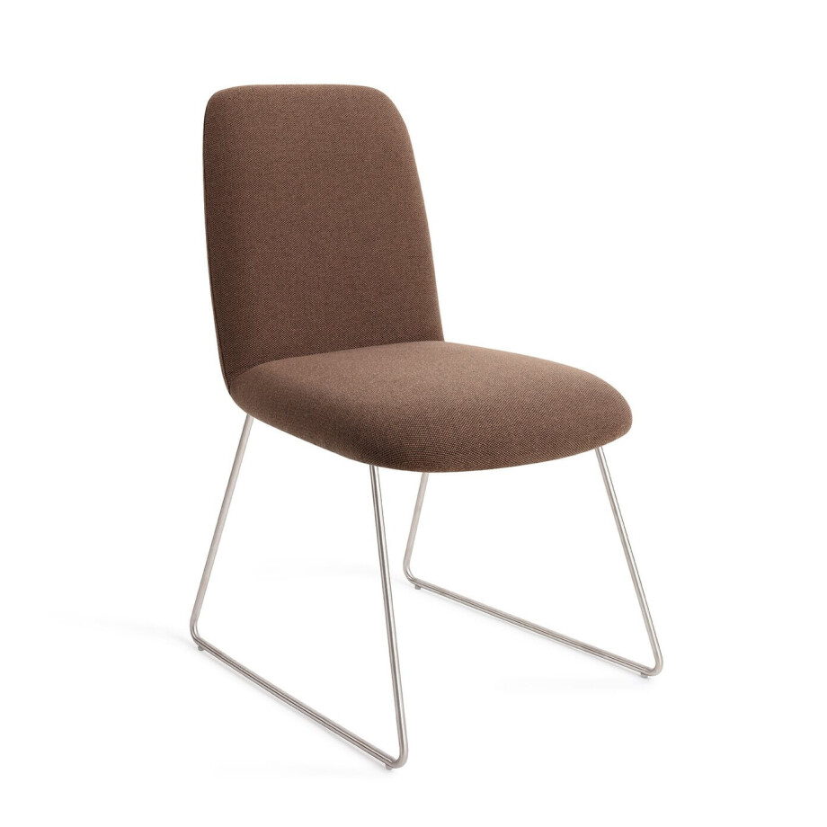 Jesper Home Eetkamerstoel 'Taiwa' Slide Steel, kleur Rustic Rye afbeelding 1