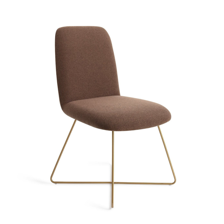 Jesper Home Eetkamerstoel 'Taiwa' Cross Gold, kleur Rustic Rye afbeelding 1