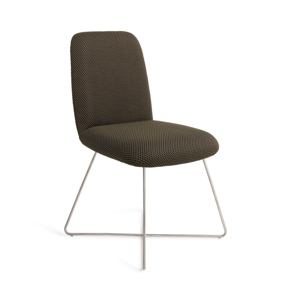 Jesper Home Eetkamerstoel 'Taiwa' Cross Steel, kleur Jungle Jewel afbeelding 1