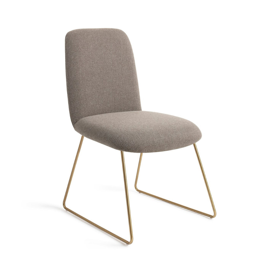 Jesper Home Eetkamerstoel 'Taiwa' Slide Gold, kleur Foggy Fusion afbeelding 1