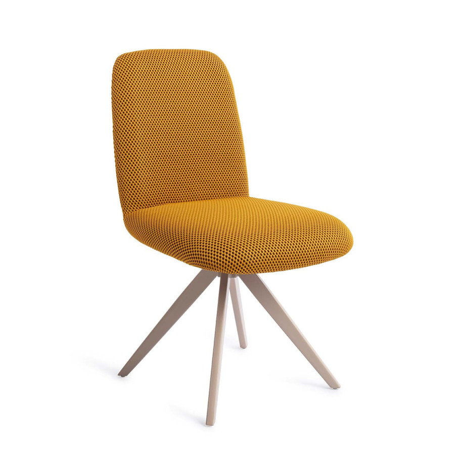 Jesper Home Draaibare Eetkamerstoel 'Taiwa' Turn Beige, kleur Groovy Garam afbeelding 1