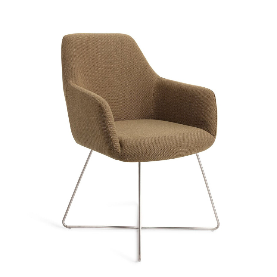 Jesper Home Eetkamerstoel 'Hiroo' Cross Steel, kleur Willow afbeelding 1