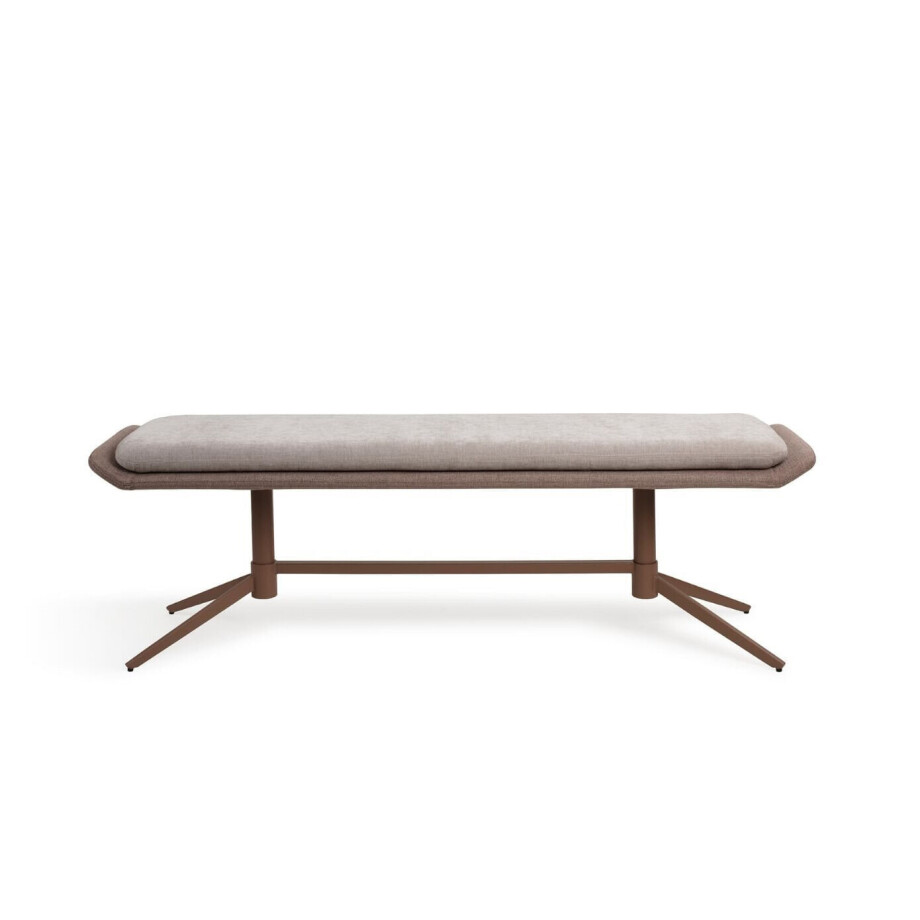 Jesper Home Eetkamerbank 'Oketo' 162cm, kleur No Grey Mouse afbeelding 1