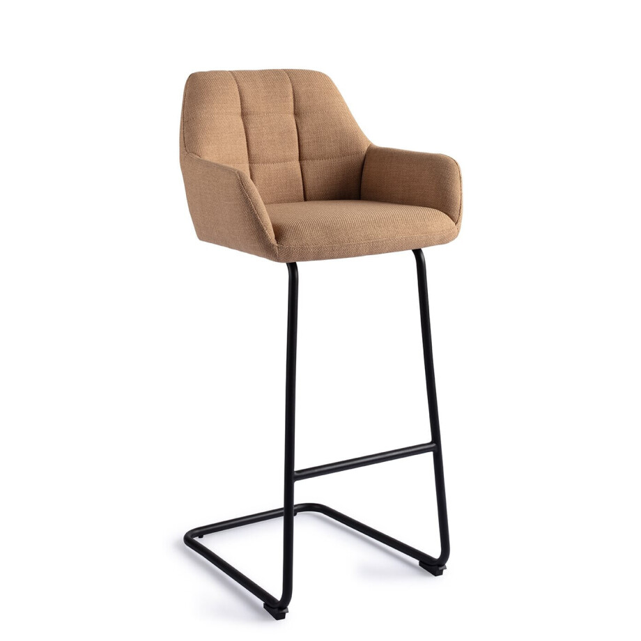 Jesper Home Barkruk 'Noto' Arch Black, kleur Toasted Toffee (zithoogte 75cm) Jesper Home Barkruk 'Noto' Arch Black, kleur Toasted Toffee (zithoogte 75cm) afbeelding 1