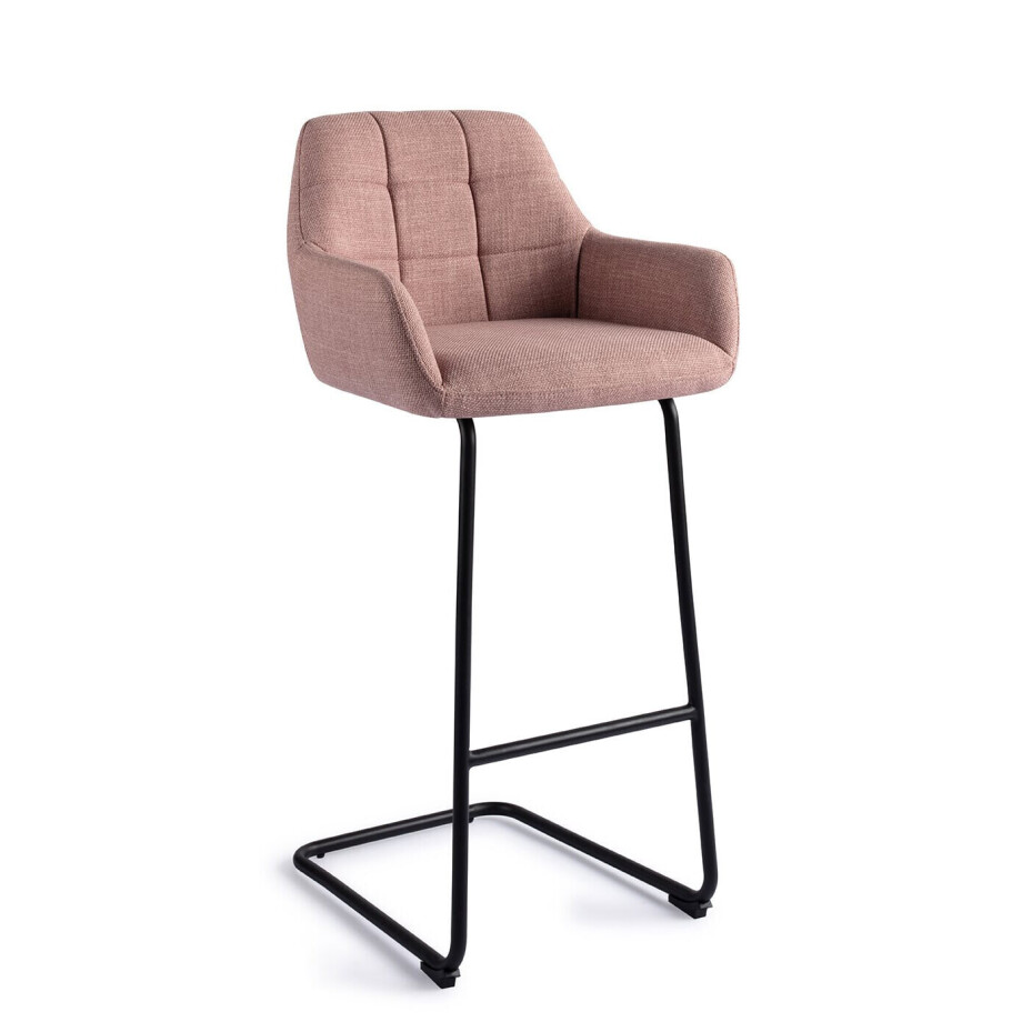 Jesper Home Barkruk 'Noto' Arch Black, kleur Vintage Rose (zithoogte 76cm) Jesper Home Barkruk 'Noto' Arch Black, kleur Vintage Rose (zithoogte 76cm) afbeelding 1