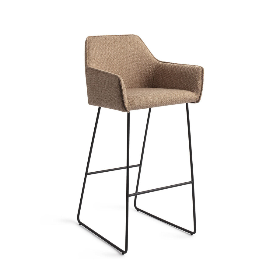 Jesper Home Barkruk 'Hofu' Slide Black, kleur French Toast (zithoogte 75cm) Jesper Home Barkruk 'Hofu' Slide Black, kleur French Toast (zithoogte 75cm) afbeelding 1