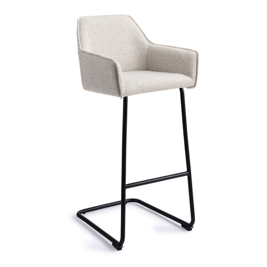 Jesper Home Barkruk 'Hofu' Arch Black, kleur Checkers Charm (zithoogte 75cm) Jesper Home Barkruk 'Hofu' Arch Black, kleur Checkers Charm (zithoogte 75cm) afbeelding 1