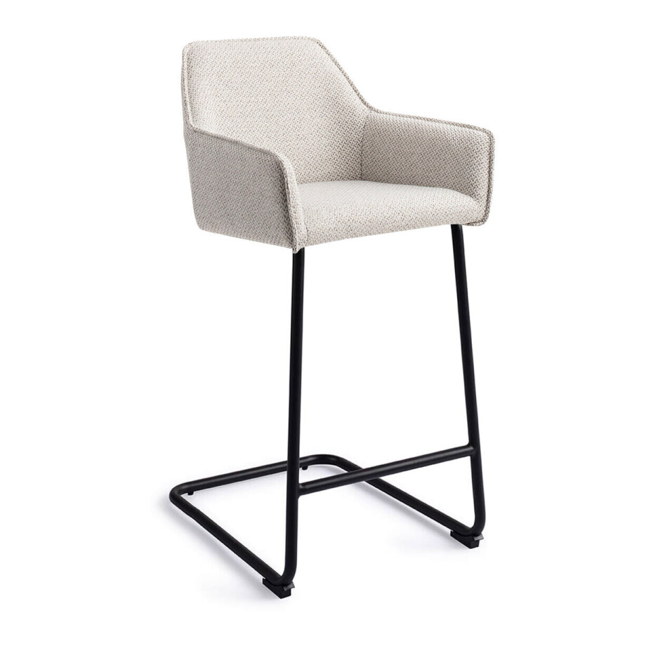 Jesper Home Barkruk 'Hofu' Arch Black, kleur Checkers Charm (zithoogte 66cm) Jesper Home Barkruk 'Hofu' Arch Black, kleur Checkers Charm (zithoogte 66cm) afbeelding 1