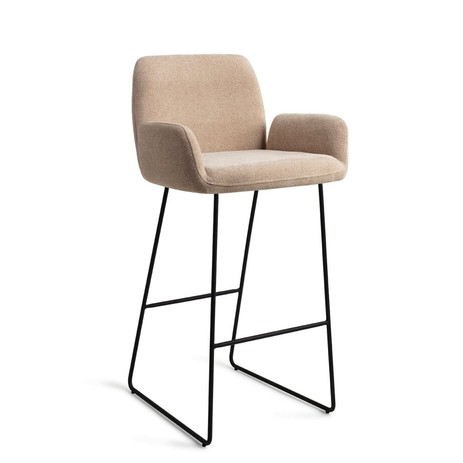 Jesper Home Barkruk 'Misaki' Slide Black, kleur Funky Fudge (zithoogte 75cm) Jesper Home Barkruk 'Misaki' Slide Black, kleur Funky Fudge (zithoogte 75cm) afbeelding 1