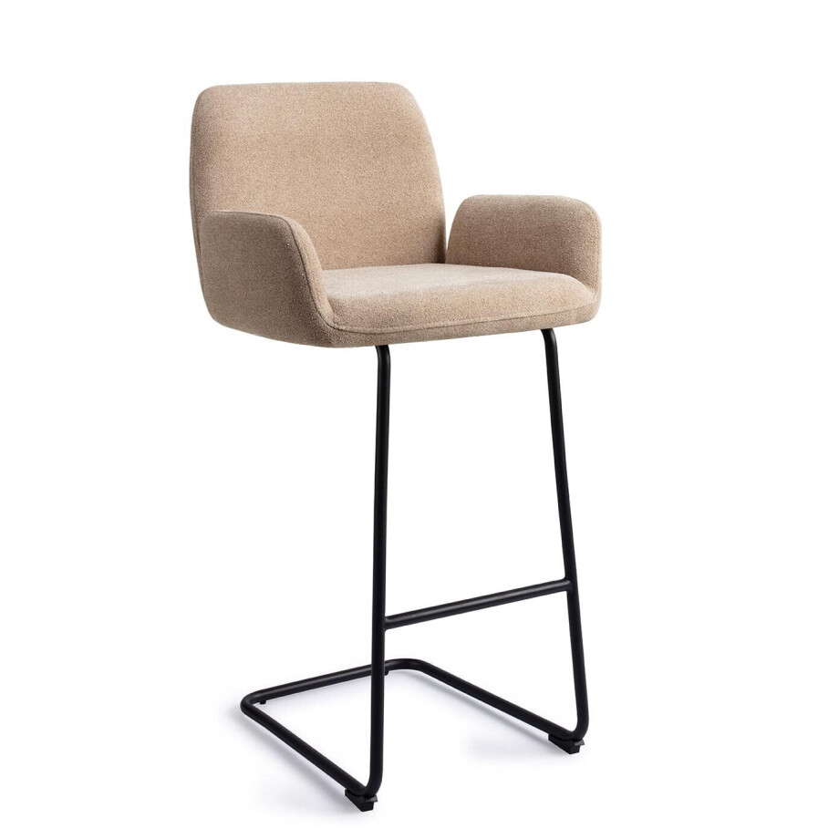 Jesper Home Barkruk 'Misaki' Arch Black, kleur Funky Fudge (zithoogte 76cm) Jesper Home Barkruk 'Misaki' Arch Black, kleur Funky Fudge (zithoogte 76cm) afbeelding 1