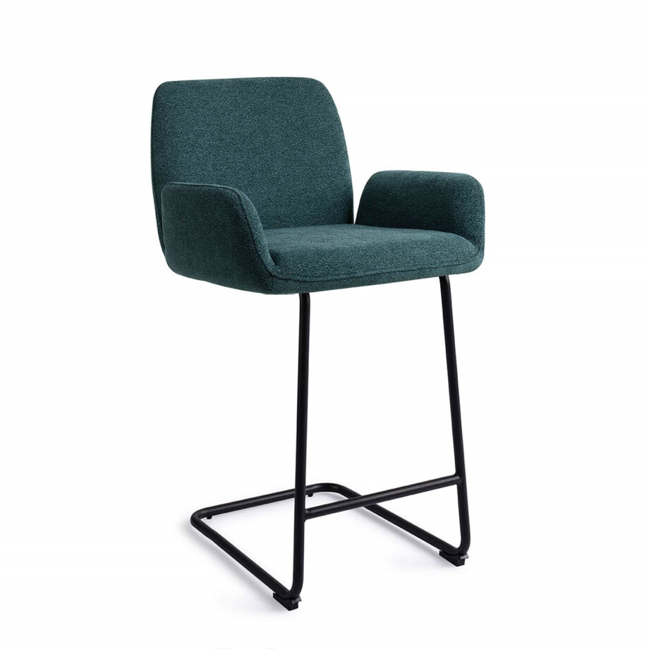 Jesper Home Barkruk 'Misaki' Arch Black, kleur Merry Mermaid (zithoogte 66cm) Jesper Home Barkruk 'Misaki' Arch Black, kleur Merry Mermaid (zithoogte 66cm) afbeelding 1