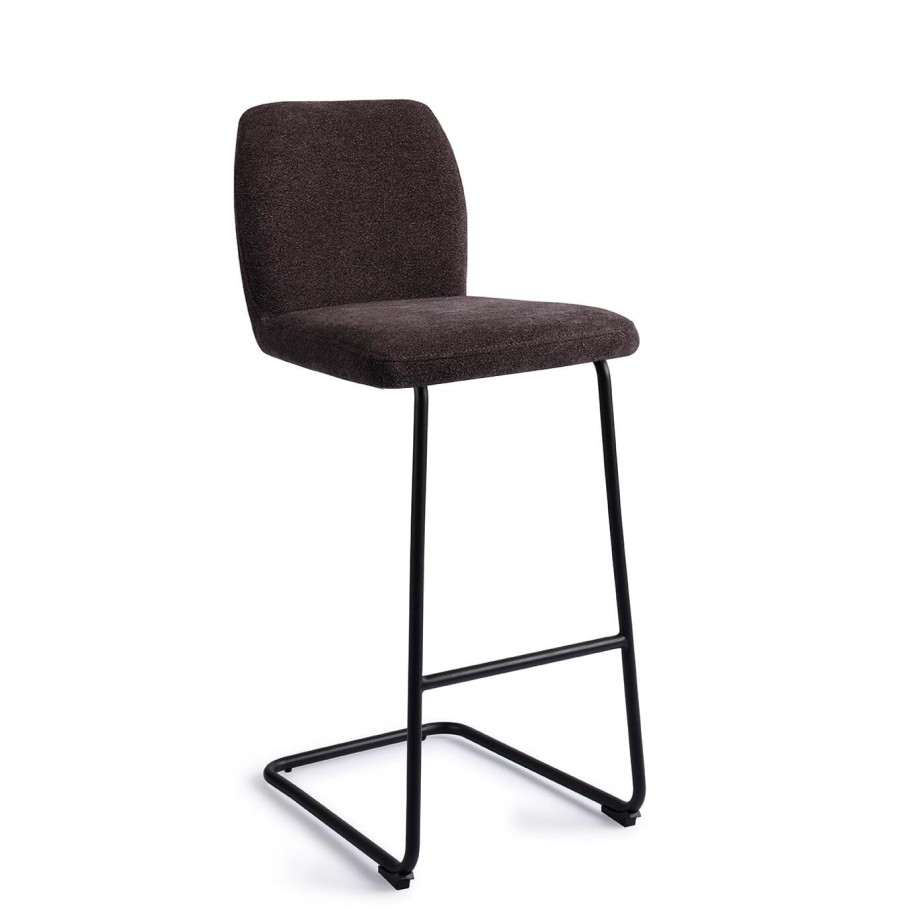 Jesper Home Barkruk 'Ikata' Arch Black, kleur Almost Black (zithoogte 76cm) afbeelding 1