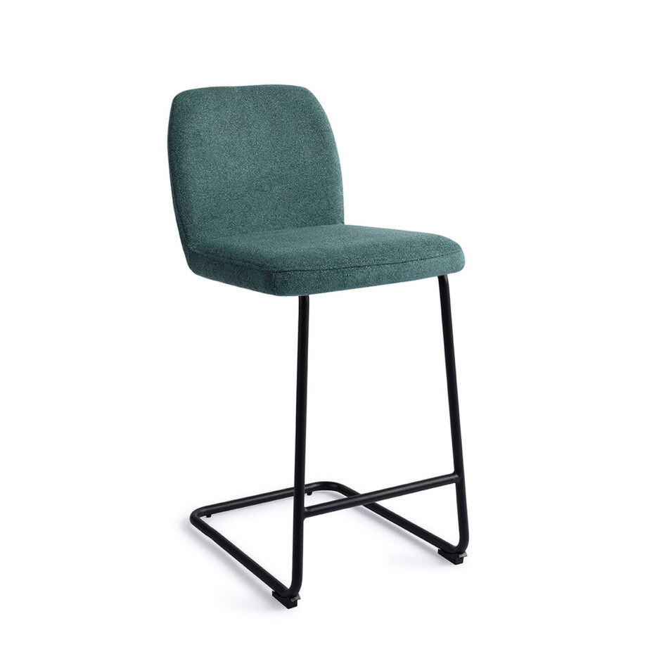 Jesper Home Barkruk 'Ikata' Arch Black, kleur Merry Mermaid (zithoogte 65cm) Jesper Home Barkruk 'Ikata' Arch Black, kleur Merry Mermaid (zithoogte 65cm) afbeelding 1