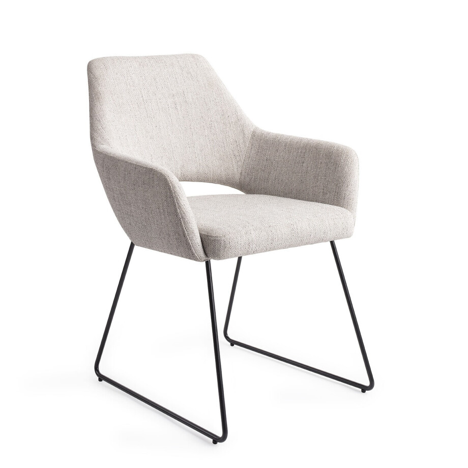 Jesper Home Eetkamerstoel 'Yanai' Slide Black, kleur Pigeon afbeelding 1