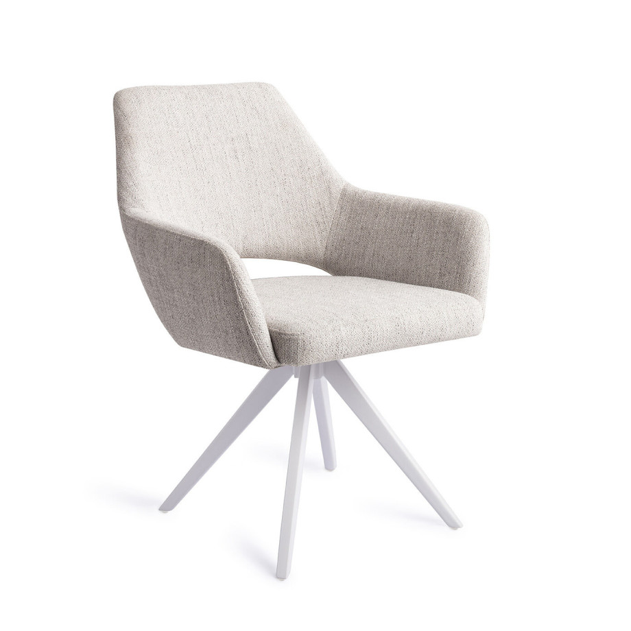 Jesper Home Eetkamerstoel 'Yanai' Turn White, Draaibaar, kleur Pigeon afbeelding 1