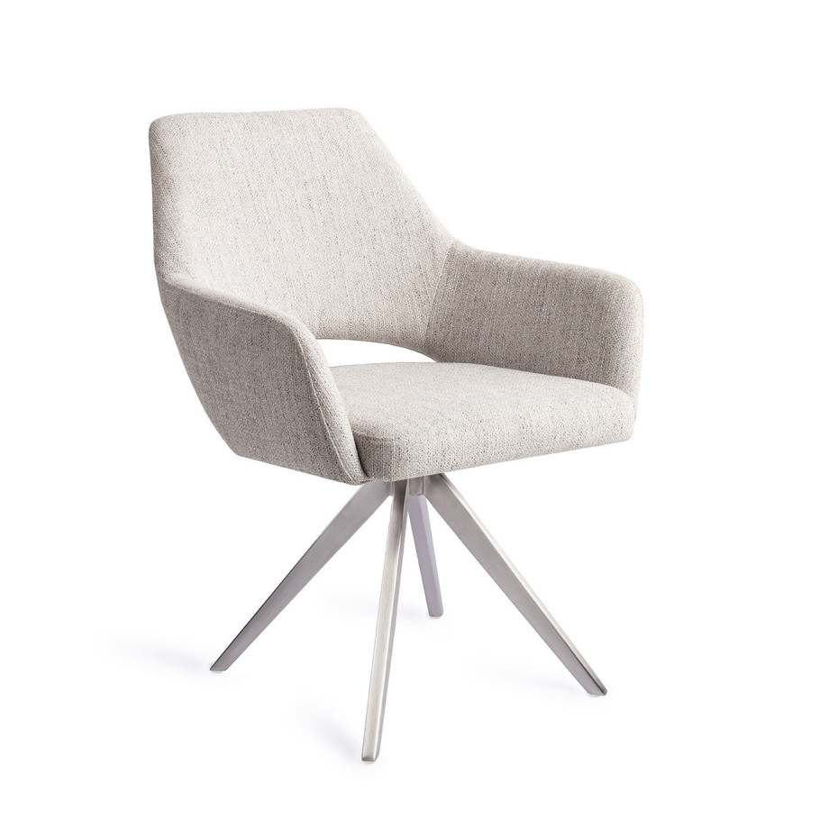 Jesper Home Eetkamerstoel 'Yanai' Turn Steel, Draaibaar, kleur Pigeon afbeelding 1