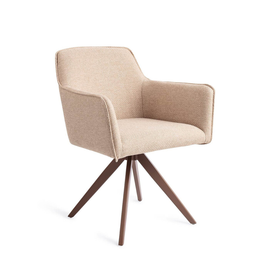 Jesper Home Eetkamerstoel 'Hofu' Draaibaar, Turn Brown, kleur Wild Walnut afbeelding 1