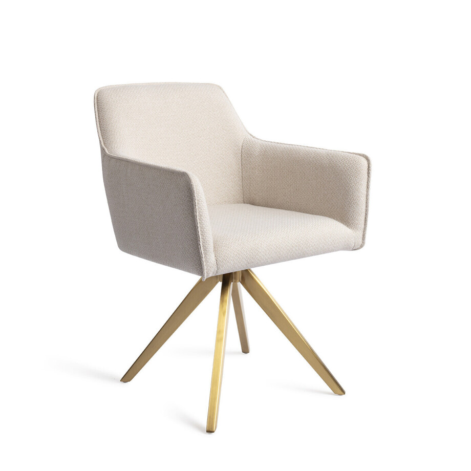 Jesper Home Eetkamerstoel 'Hofu' Turn Gold, Draaibaar, kleur Enoki Jesper Home Eetkamerstoel 'Hofu' Turn Gold, Draaibaar, kleur Enoki afbeelding 1