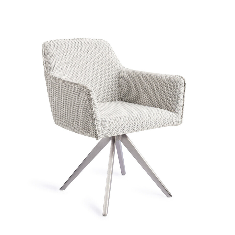 Jesper Home Eetkamerstoel 'Hofu' Turn Steel, Draaibaar, kleur Checkers Charm Jesper Home Eetkamerstoel 'Hofu' Turn Steel, Draaibaar, kleur Checkers Charm afbeelding 1