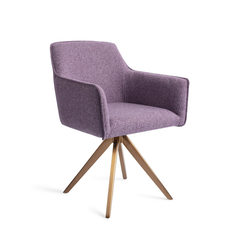 Jesper Home Eetkamerstoel 'Hofu' Turn Rose, Draaibaar, kleur Violet Daisy Jesper Home Eetkamerstoel 'Hofu' Turn Rose, Draaibaar, kleur Violet Daisy afbeelding 1