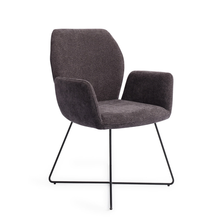 Jesper Home Eetkamerstoel 'Misaki' Cross Black, kleur Almost Black afbeelding 1