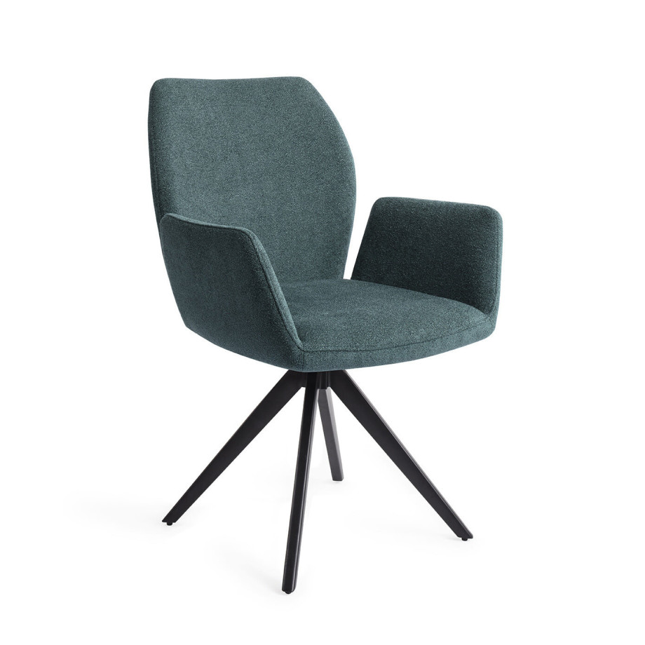 Jesper Home Eetkamerstoel 'Misaki' Turn Black, Draaibaar, kleur Merry Mermaid afbeelding 1
