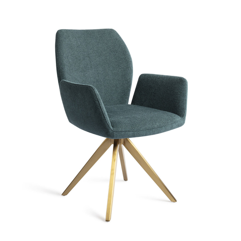 Jesper Home Eetkamerstoel 'Misaki' Turn Gold, Draaibaar, kleur Merry Mermaid afbeelding 1
