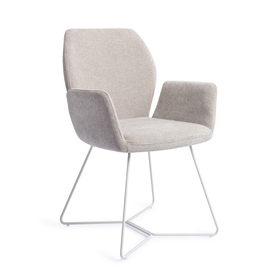 Jesper Home Eetkamerstoel 'Misaki' Beehive White, kleur Pretty Plaster afbeelding 1