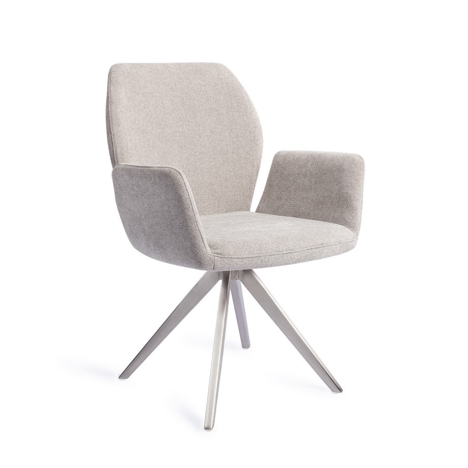 Jesper Home Eetkamerstoel 'Misaki' Turn Steel, Draaibaar, kleur Pretty Plaster afbeelding 1