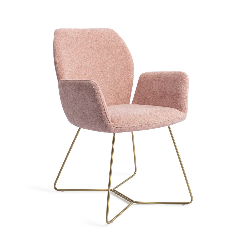 Jesper Home Eetkamerstoel 'Misaki' Beehive Gold, kleur Anemone afbeelding 1