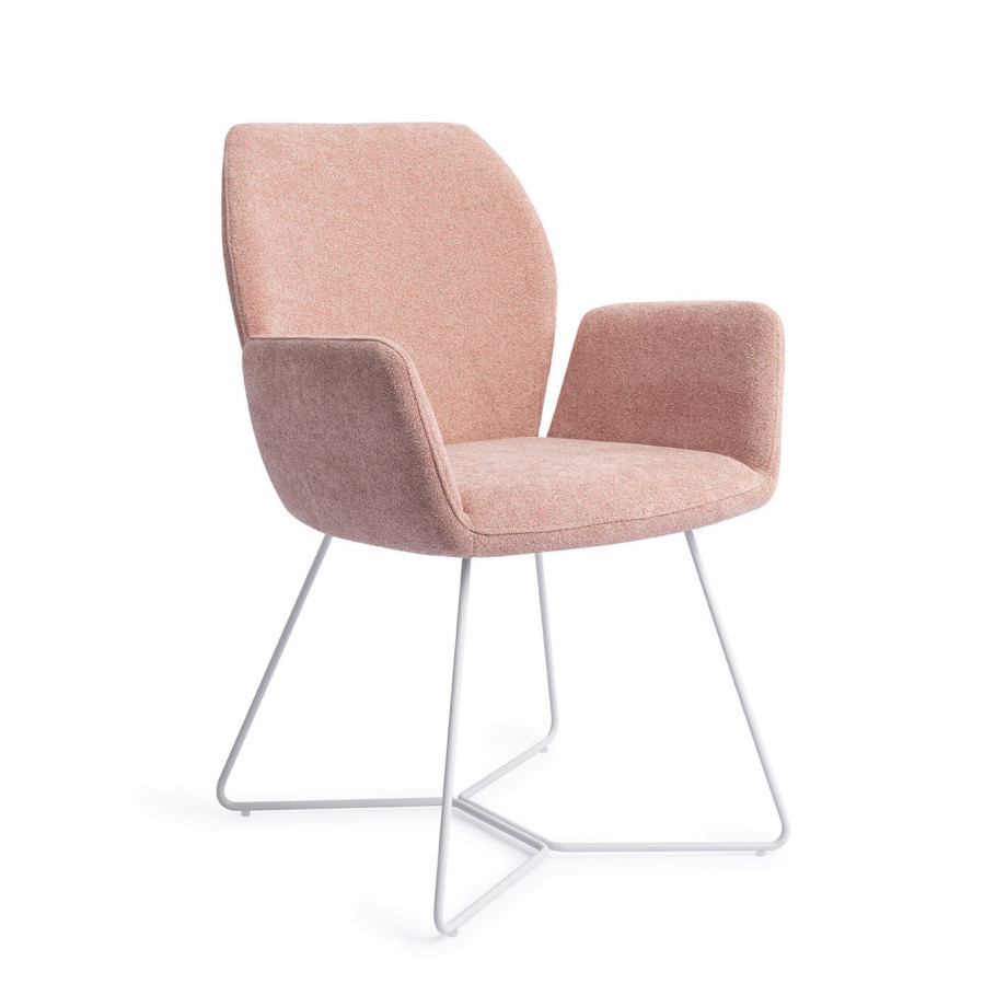 Jesper Home Eetkamerstoel 'Misaki' Beehive White, kleur Anemone afbeelding 1
