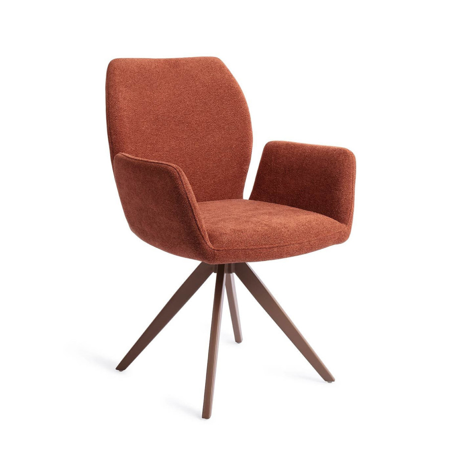 Jesper Home Eetkamerstoel 'Misaki' Draaibaar, Turn Brown, kleur Cosy Copper afbeelding 1