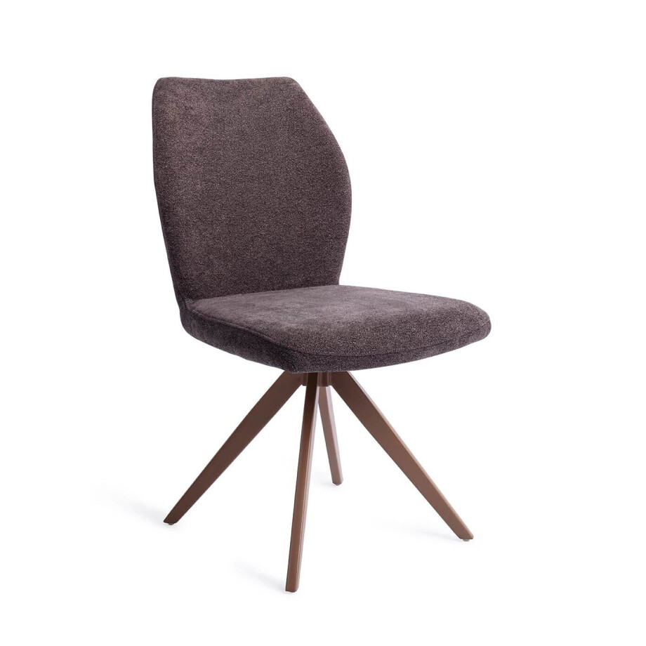 Jesper Home Draaibare Eetkamerstoel 'Ikata' Turn Brown, kleur Almost Black afbeelding 1