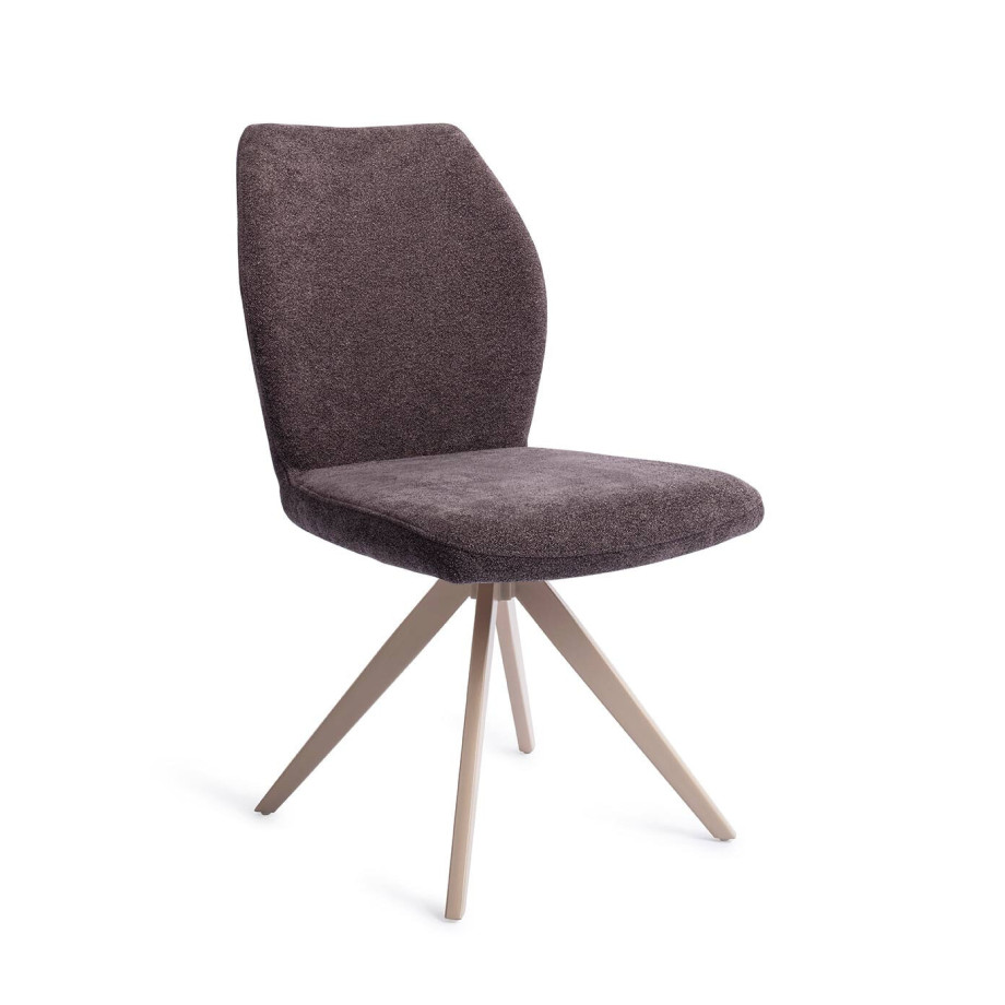 Jesper Home Eetkamerstoel 'Ikata' Draaibaar, Turn Beige, kleur Almost Black afbeelding 1