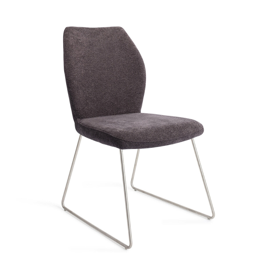 Jesper Home Eetkamerstoel 'Ikata' Slide Steel, kleur Almost Black Jesper Home Eetkamerstoel 'Ikata' Slide Steel, kleur Almost Black afbeelding 1