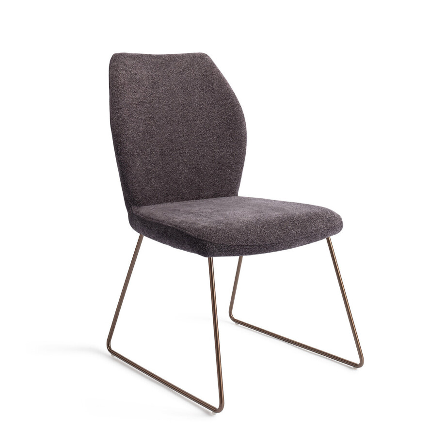 Jesper Home Eetkamerstoel 'Ikata' Slide Rose, kleur Almost Black afbeelding 1