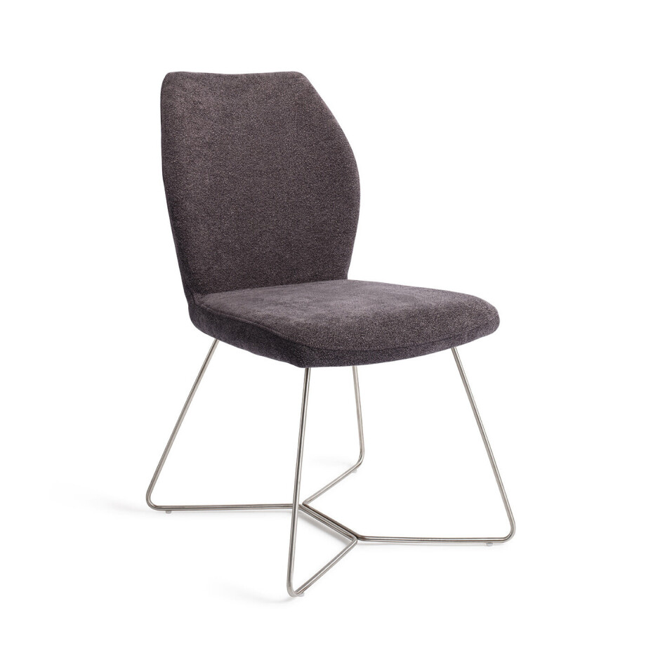 Jesper Home Eetkamerstoel 'Ikata' Beehive Steel, kleur Almost Black Jesper Home Eetkamerstoel 'Ikata' Beehive Steel, kleur Almost Black afbeelding 1